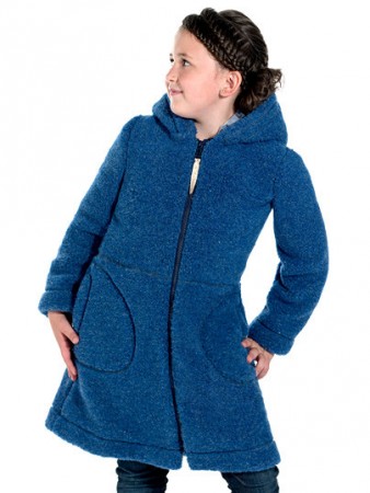 bunda dievčenská modrá azúrová - veľosti od 104 - 152, cen od 65,00€